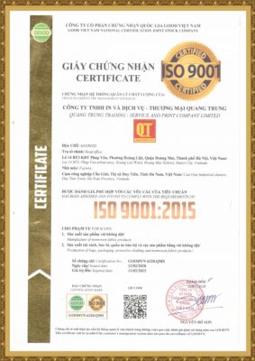 danh mục chứng chỉ