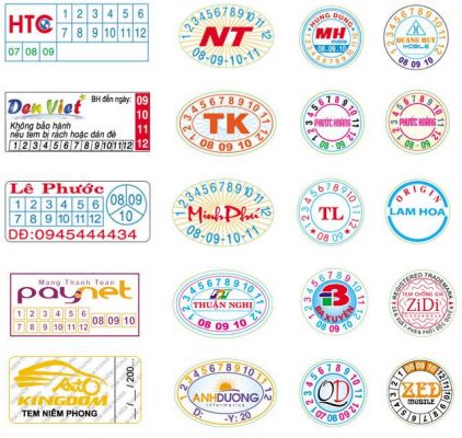 Decal vỡ niêm phong, bảo hành